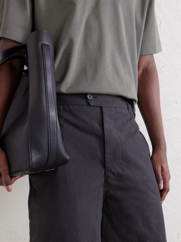 Straight-Leg Cotton Shorts - E1 Straight-Leg Cotton Shorts - E1