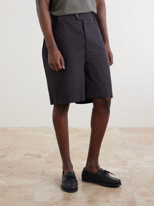 Straight-Leg Cotton Shorts - FR Straight-Leg Cotton Shorts - FR