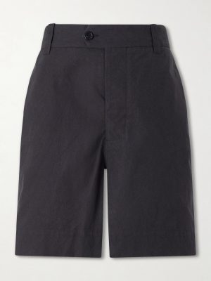 Straight-Leg Cotton Shorts