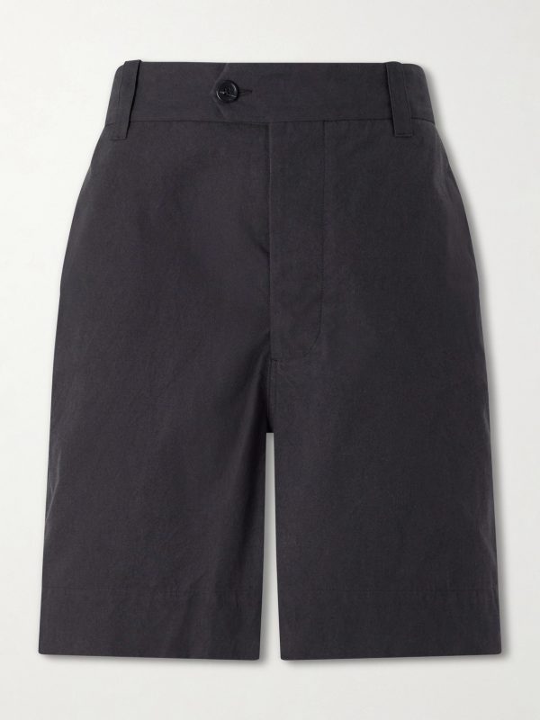 Straight-Leg Cotton Shorts Straight-Leg Cotton Shorts