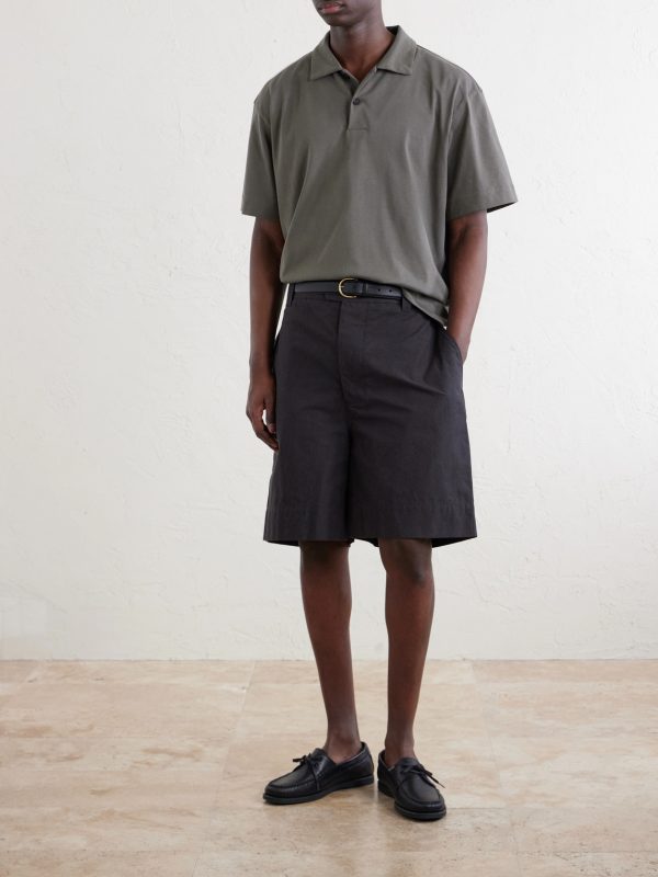 Straight-Leg Cotton Shorts - OU Straight-Leg Cotton Shorts - OU