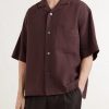 Camp-Collar Linen Shirt - FR