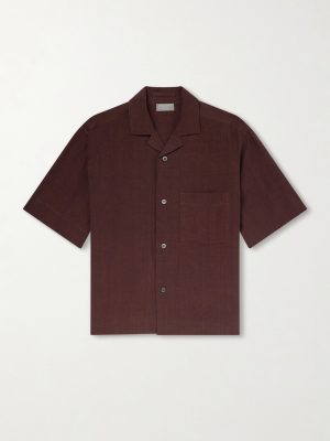 Camp-Collar Linen Shirt Camp-Collar Linen Shirt