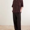Camp-Collar Linen Shirt - OU