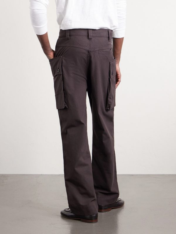 Straight-Leg Cotton-Twill Cargo Trousers - BK Straight-Leg Cotton-Twill Cargo Trousers - BK