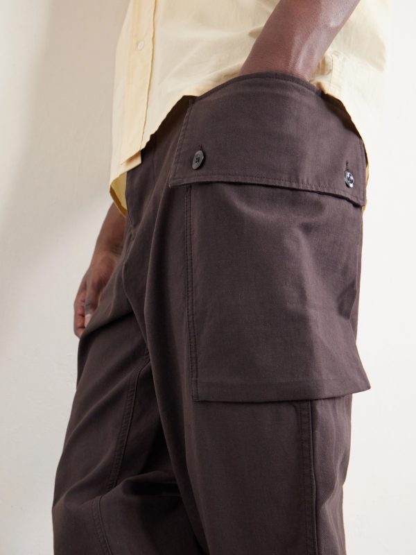 Straight-Leg Cotton-Twill Cargo Trousers - CU Straight-Leg Cotton-Twill Cargo Trousers - CU