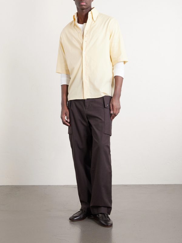 Straight-Leg Cotton-Twill Cargo Trousers - OU Straight-Leg Cotton-Twill Cargo Trousers - OU