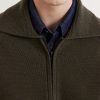 Merino Wool Zip-Up Cardigan - CU Merino Wool Zip-Up Cardigan - CU