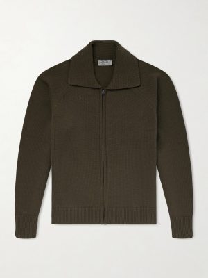 Merino Wool Zip-Up Cardigan Merino Wool Zip-Up Cardigan