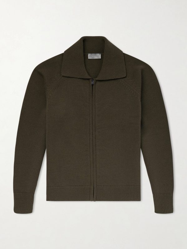 Merino Wool Zip-Up Cardigan Merino Wool Zip-Up Cardigan