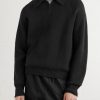 Wool and Cotton-Blend Half-Zip Sweater - FR Wool and Cotton-Blend Half-Zip Sweater - FR