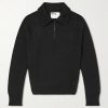 Wool and Cotton-Blend Half-Zip Sweater Wool and Cotton-Blend Half-Zip Sweater