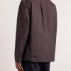 Half Zip-Up Cotton Shirt - BK