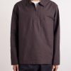Half Zip-Up Cotton Shirt - FR