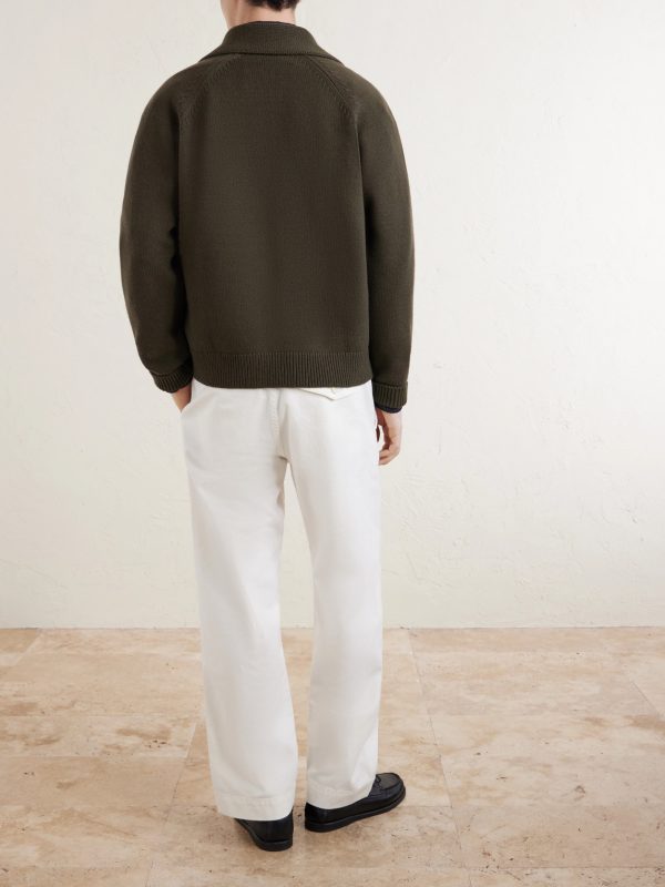 MHL. Naval Straight-Leg Cotton-Drill Trousers - BK
