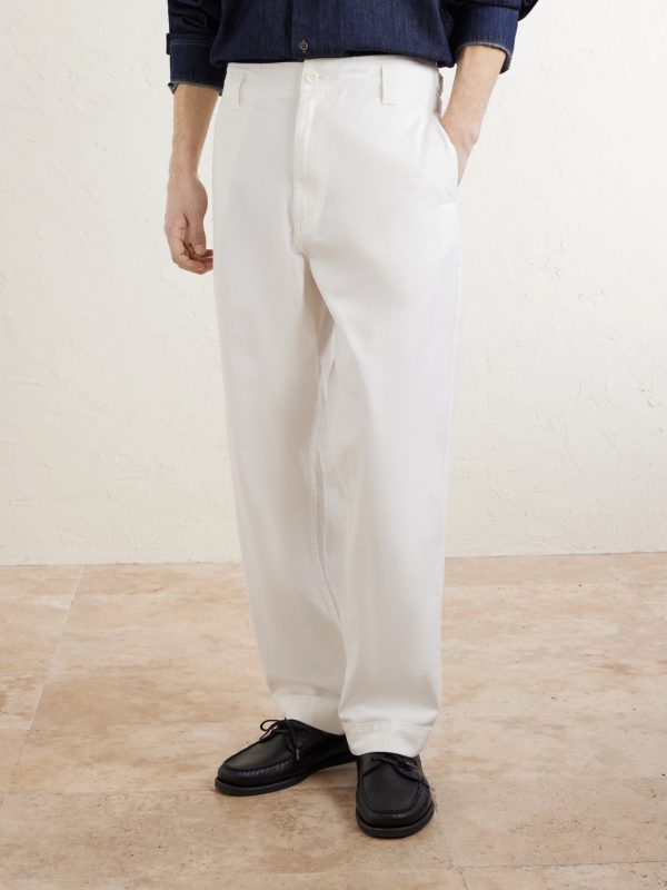 MHL. Naval Straight-Leg Cotton-Drill Trousers - FR
