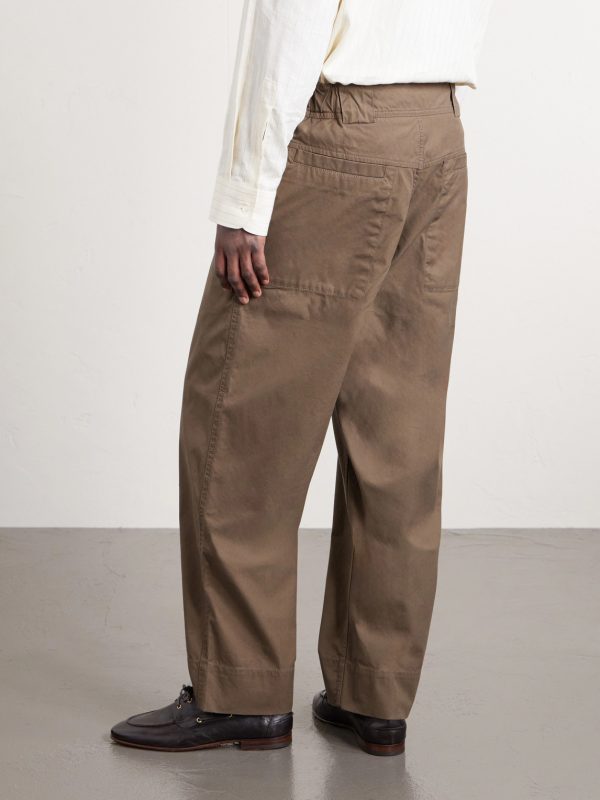 Tapered Cotton-Blend Canvas Trousers - BK Tapered Cotton-Blend Canvas Trousers - BK