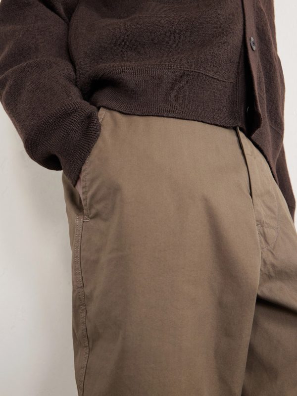 Tapered Cotton-Blend Canvas Trousers - CU Tapered Cotton-Blend Canvas Trousers - CU
