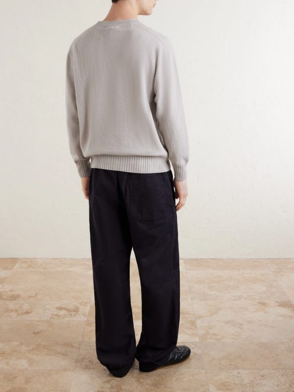 MHL. Wide-Leg Cotton-Twill Trousers - BK MHL. Wide-Leg Cotton-Twill Trousers - BK