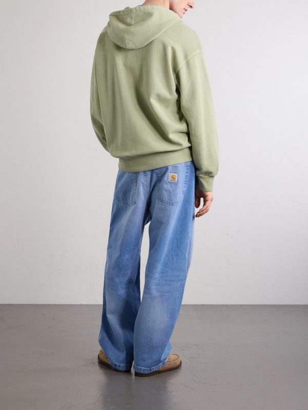 Nelson Garment-Dyed Cotton-Jersey Zip-Up Hoodie - BK