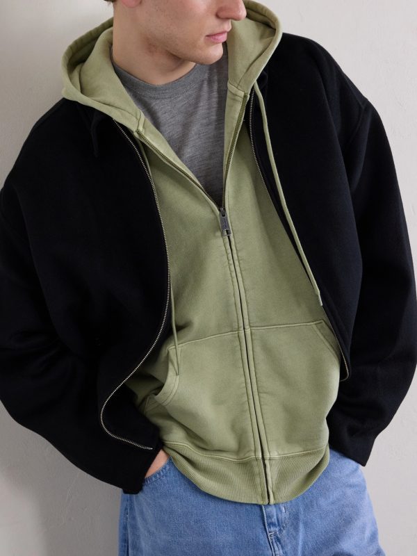 Nelson Garment-Dyed Cotton-Jersey Zip-Up Hoodie - CU