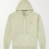 Nelson Garment-Dyed Cotton-Jersey Zip-Up Hoodie