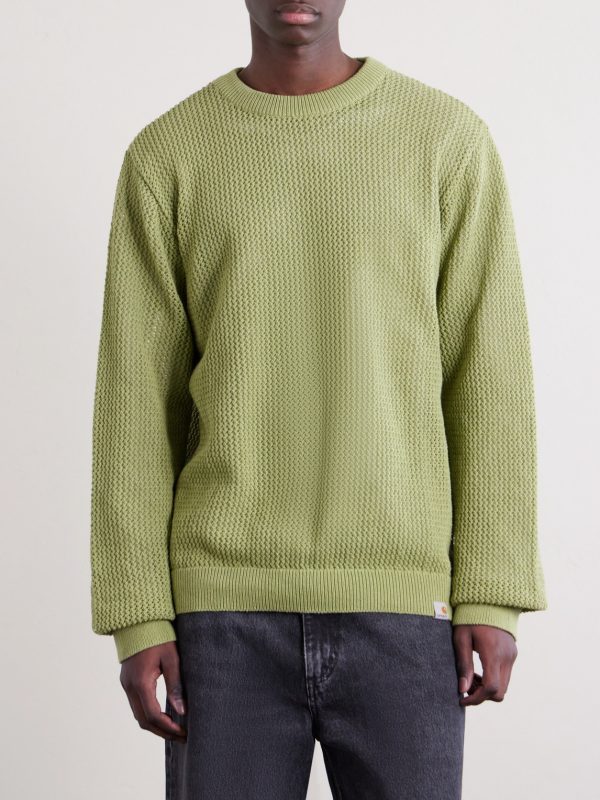 Stockton Open-Knit Recycled Cotton-Blend Sweater - FR
