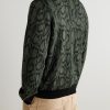 Snake-Effect Cotton-Blend Jacquard Polo Shirt - BK Snake-Effect Cotton-Blend Jacquard Polo Shirt - BK