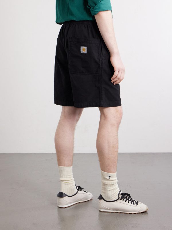 Rainer Straight-Leg Cotton Shorts - BK Rainer Straight-Leg Cotton Shorts - BK