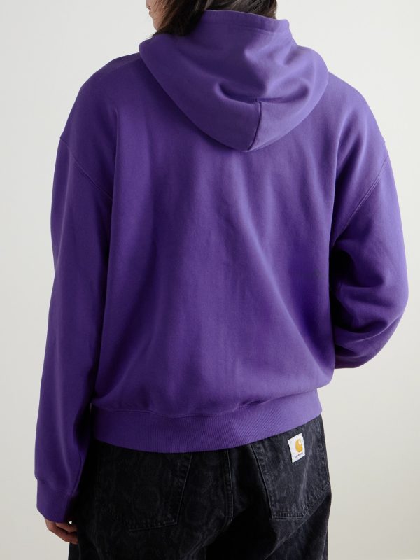 Logo-Embroidered Cotton-Jersey Zip-Up Hoodie - BK Logo-Embroidered Cotton-Jersey Zip-Up Hoodie - BK