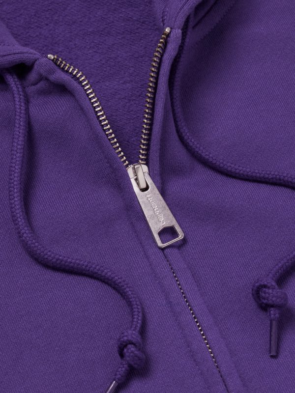 Logo-Embroidered Cotton-Jersey Zip-Up Hoodie - CU Logo-Embroidered Cotton-Jersey Zip-Up Hoodie - CU