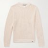 Stockton Open-Knit Recycled Cotton-Blend Sweater
