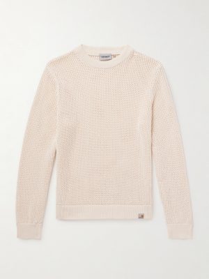 Stockton Open-Knit Recycled Cotton-Blend Sweater Stockton Open-Knit Recycled Cotton-Blend Sweater