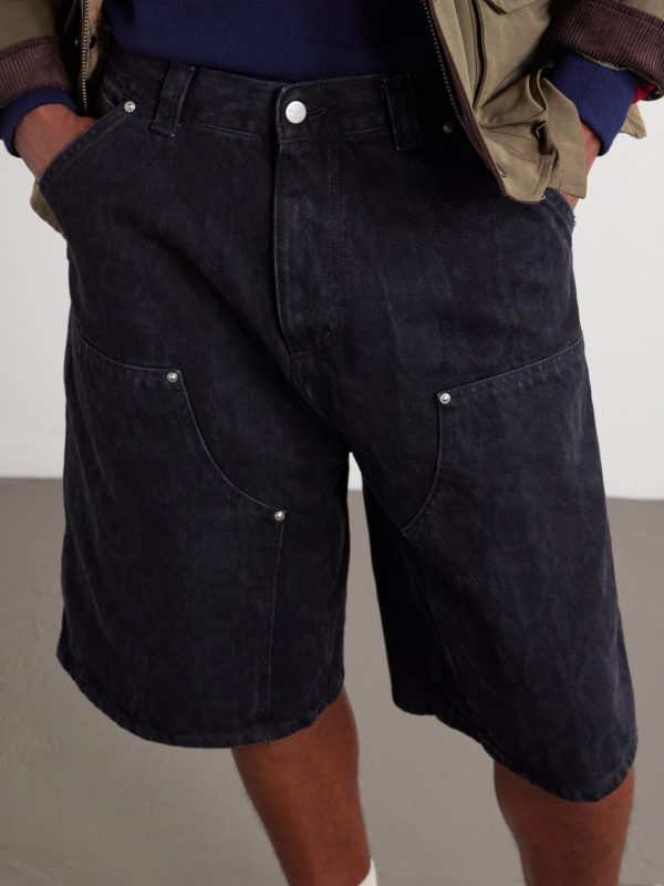 Double-Knee Straight-Leg Printed Cotton Shorts - CU Double-Knee Straight-Leg Printed Cotton Shorts - CU