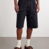 Double-Knee Straight-Leg Printed Cotton Shorts - FR Double-Knee Straight-Leg Printed Cotton Shorts - FR