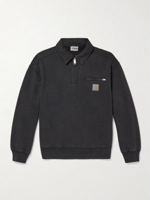 Detroit Cotton-Jersey Half-Zip Sweatshirt