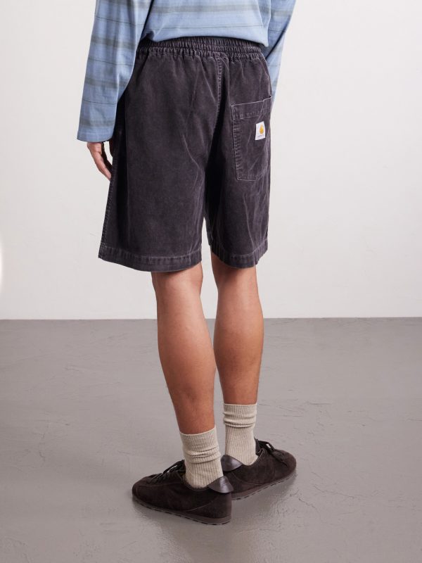 Reynold Wide-Leg Cotton-Corduroy Shorts - BK