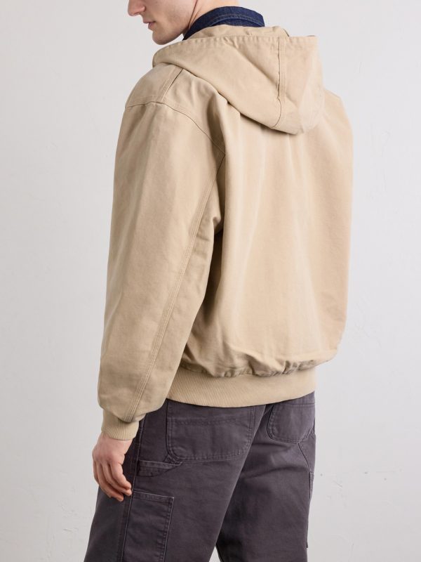 OG Active Logo-Appliqued Organic Cotton-Canvas Jacket - BK OG Active Logo-Appliqued Organic Cotton-Canvas Jacket - BK