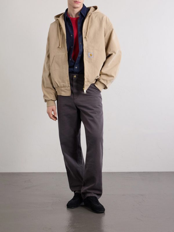 OG Active Logo-Appliqued Organic Cotton-Canvas Jacket - OU OG Active Logo-Appliqued Organic Cotton-Canvas Jacket - OU