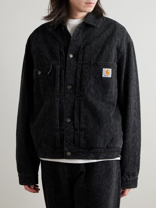 Belmar Snake-Print Denim Jacket - FR Belmar Snake-Print Denim Jacket - FR