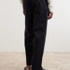 Edward Straight-Leg Organic Cotton-Twill Drawstring Trousers - BK Edward Straight-Leg Organic Cotton-Twill Drawstring Trousers - BK