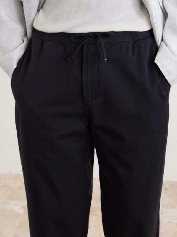 Edward Straight-Leg Organic Cotton-Twill Drawstring Trousers - CU Edward Straight-Leg Organic Cotton-Twill Drawstring Trousers - CU
