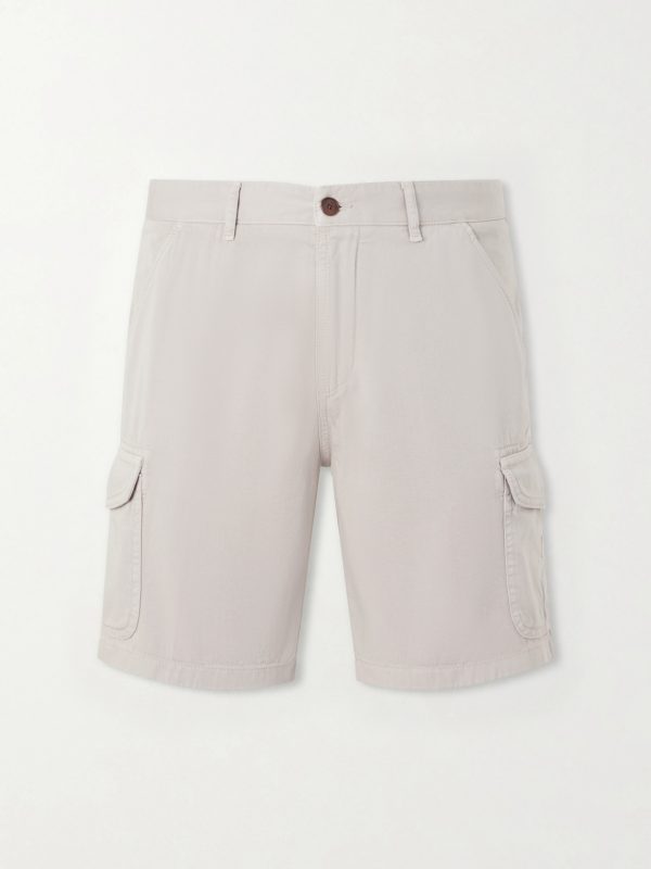 Straight-Leg Organic Cotton-Twill Cargo Shorts Straight-Leg Organic Cotton-Twill Cargo Shorts