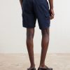 Straight-Leg Organic Cotton-Twill Cargo Shorts - BK Straight-Leg Organic Cotton-Twill Cargo Shorts - BK