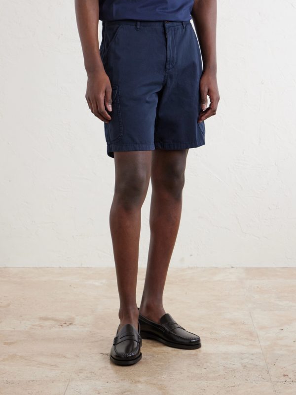 Straight-Leg Organic Cotton-Twill Cargo Shorts - FR Straight-Leg Organic Cotton-Twill Cargo Shorts - FR