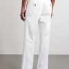 Straight-Leg Organic Cotton-Blend Chinos - BK Straight-Leg Organic Cotton-Blend Chinos - BK