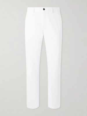 Straight-Leg Organic Cotton-Blend Chinos
