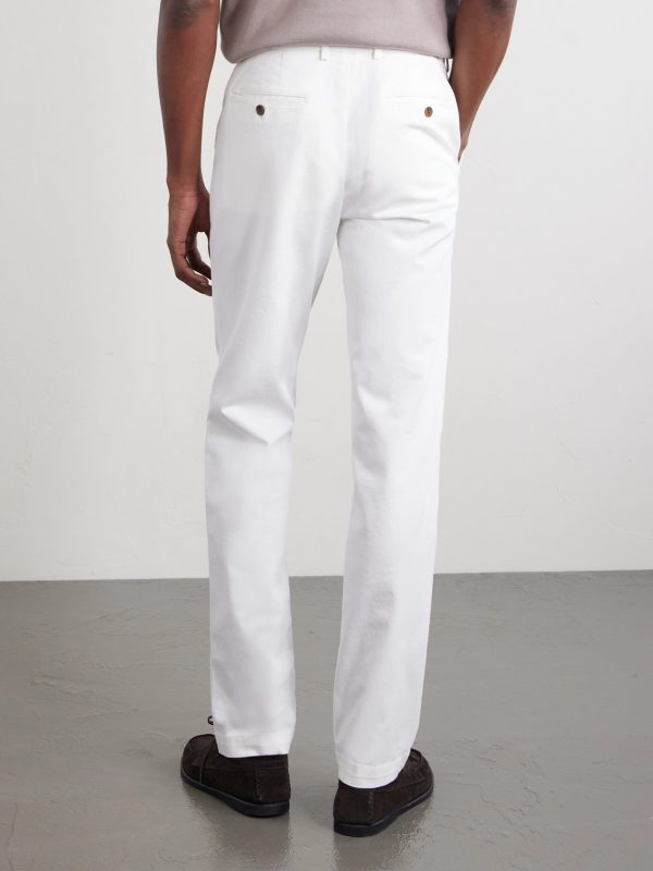 Samuel Straight-Leg Organic Cotton-Blend Twill Chinos - BK Samuel Straight-Leg Organic Cotton-Blend Twill Chinos - BK