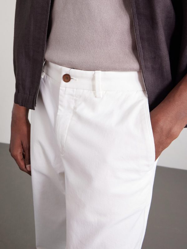 Samuel Straight-Leg Organic Cotton-Blend Twill Chinos - CU Samuel Straight-Leg Organic Cotton-Blend Twill Chinos - CU