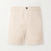 Straight-Leg Garment-Dyed Organic Cotton-Blend Twill Shorts Straight-Leg Garment-Dyed Organic Cotton-Blend Twill Shorts